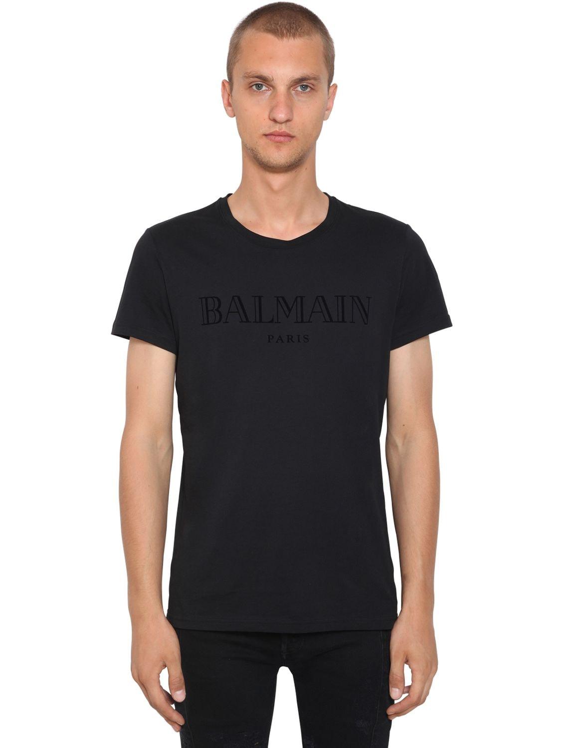 balmain tshirt black