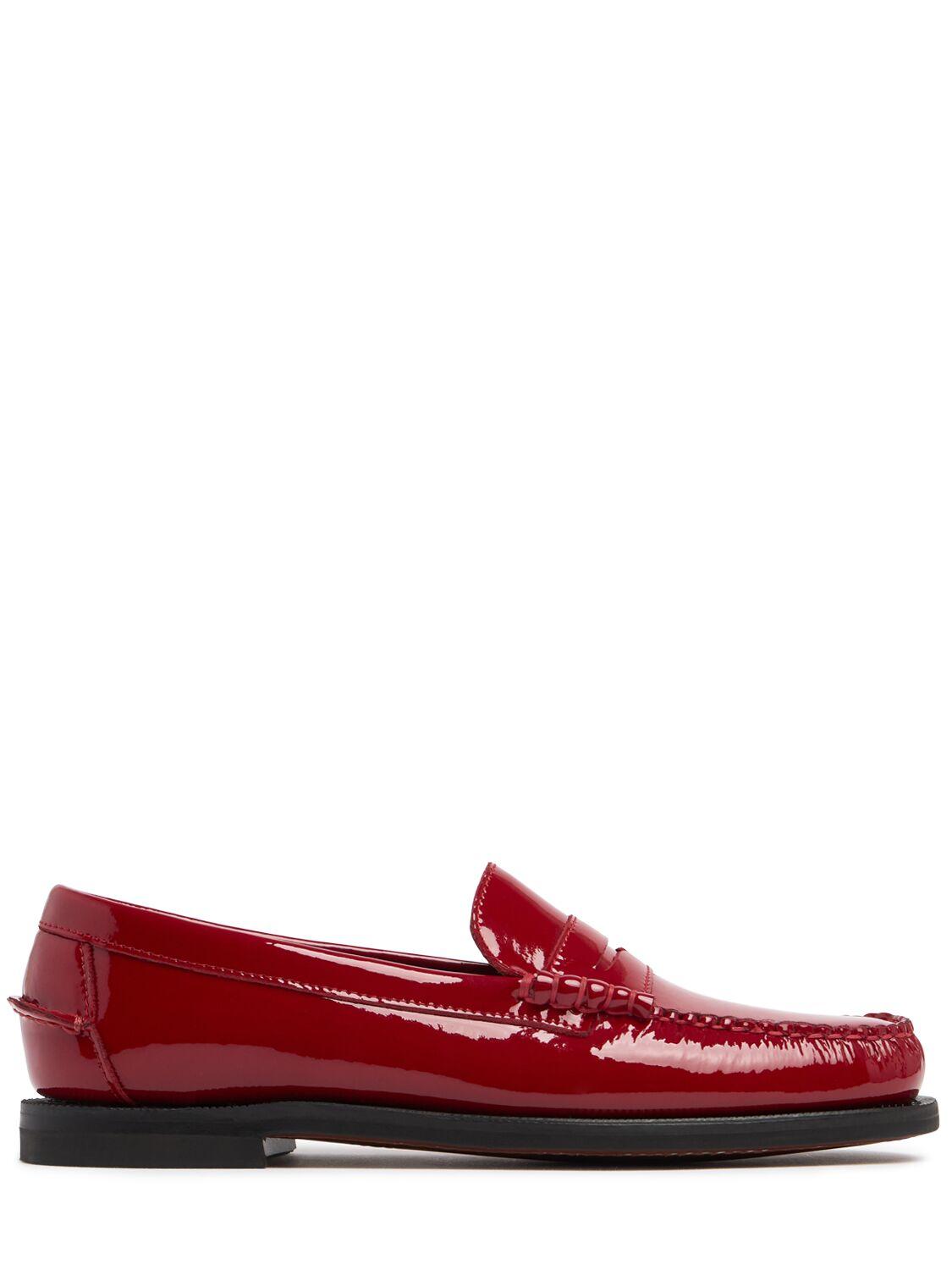 Sebago 20mm Classic Dan Patent Leather Loafers in Red Lyst UK