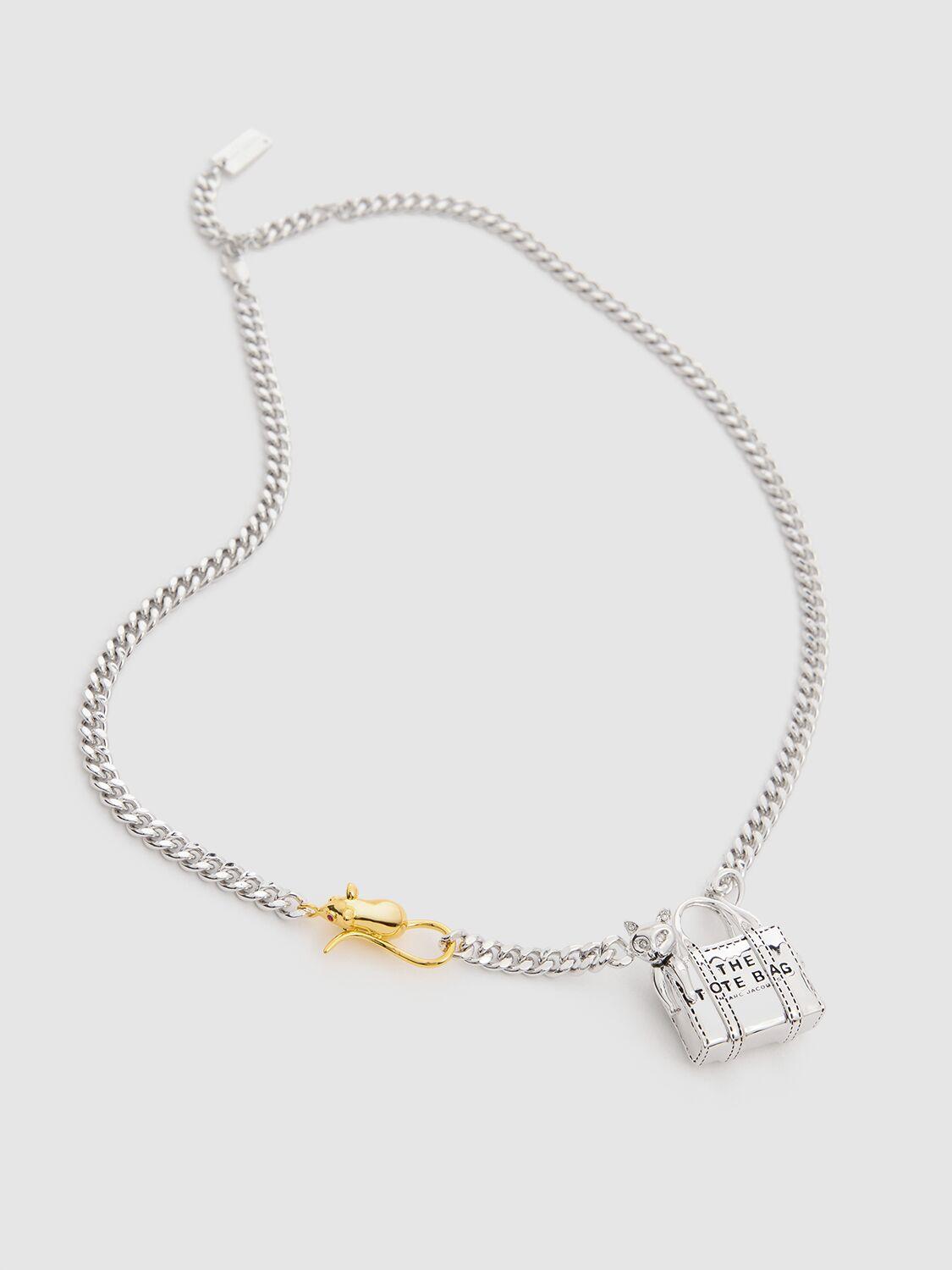MARC JACOBS キャッツ・アウト・オブ・ザ・バッグネックレス Marc Jacobs The Cats Out Of The Bag Necklace | Silver