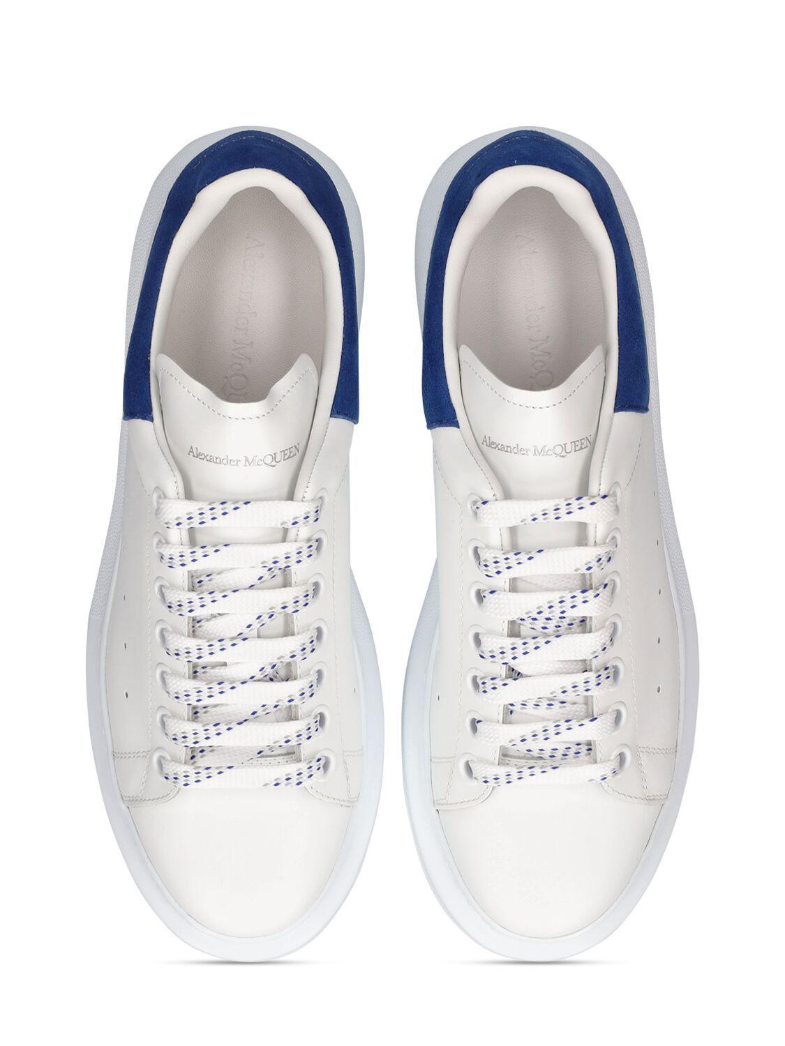 Alexander McQueen 45mm Leather Sneakers in White | Lyst