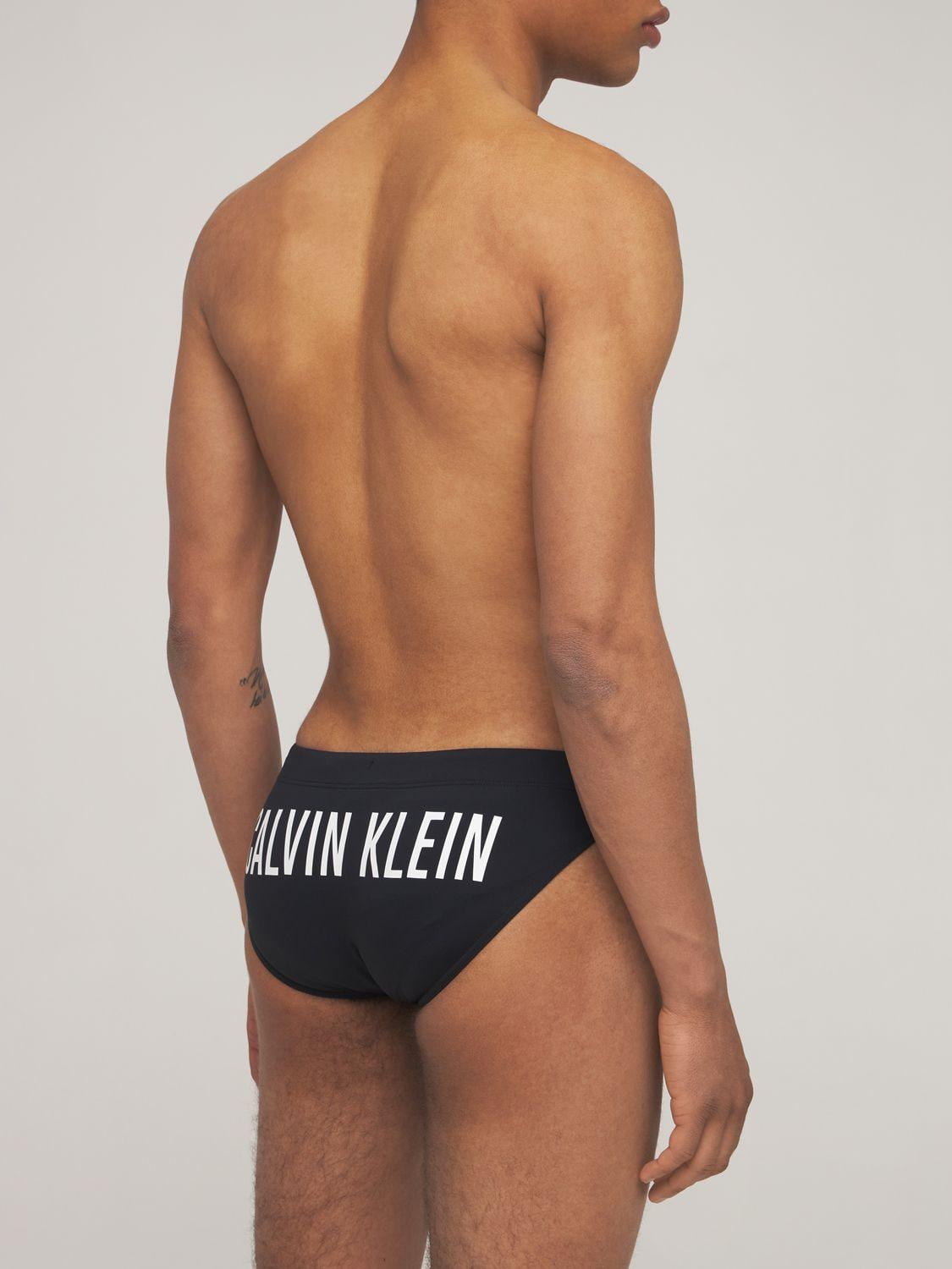 Calvin Klein Intense Power Fashion Swim Briefs in Black for Men | Lyst