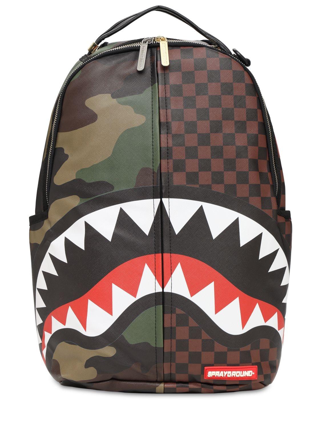 Sprayground Check & Camo Backpack for Men - Lyst