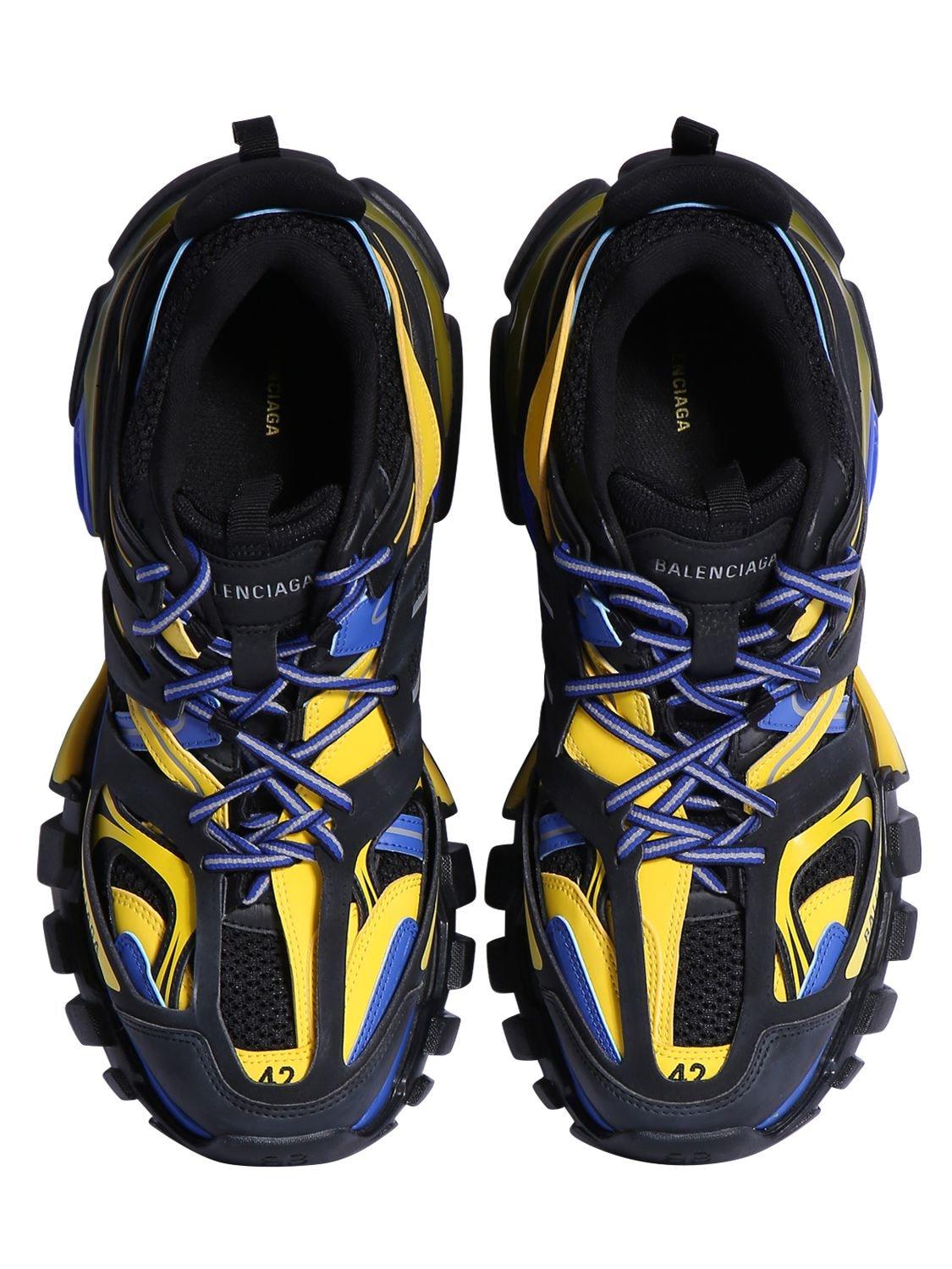 Balenciaga Synthetic Track Sneaker in Black/Yellow/Blue (Blue) for Men |  Lyst