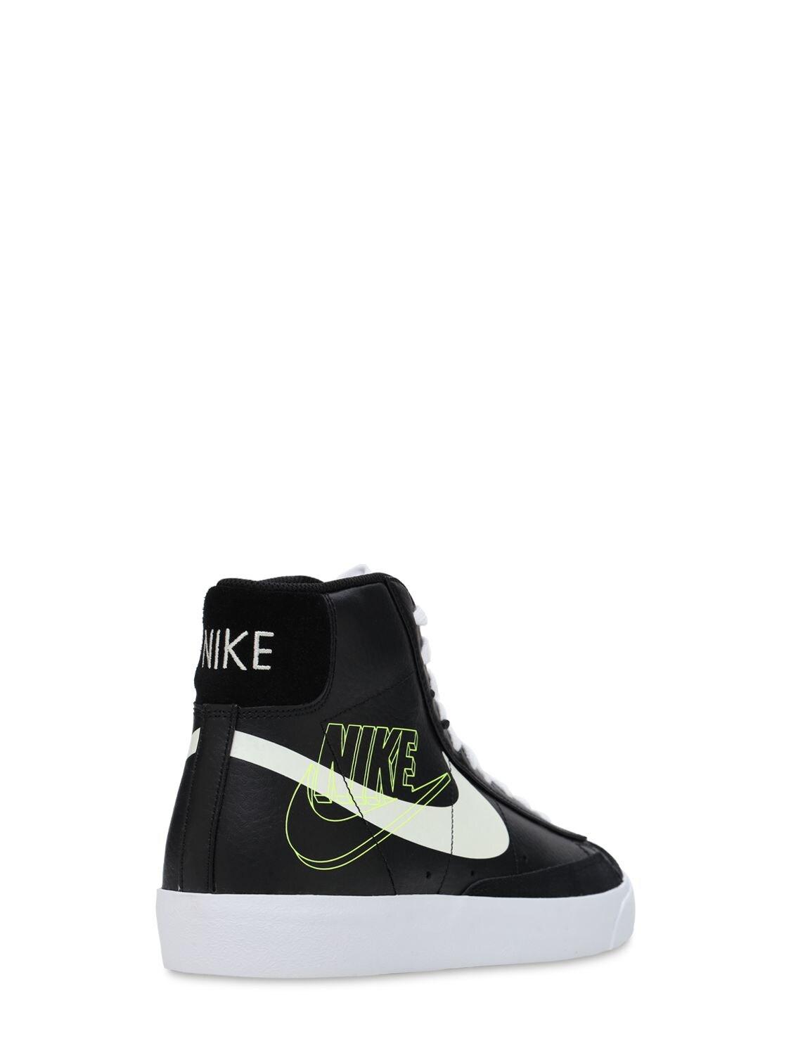 black leather nike blazer mid 77