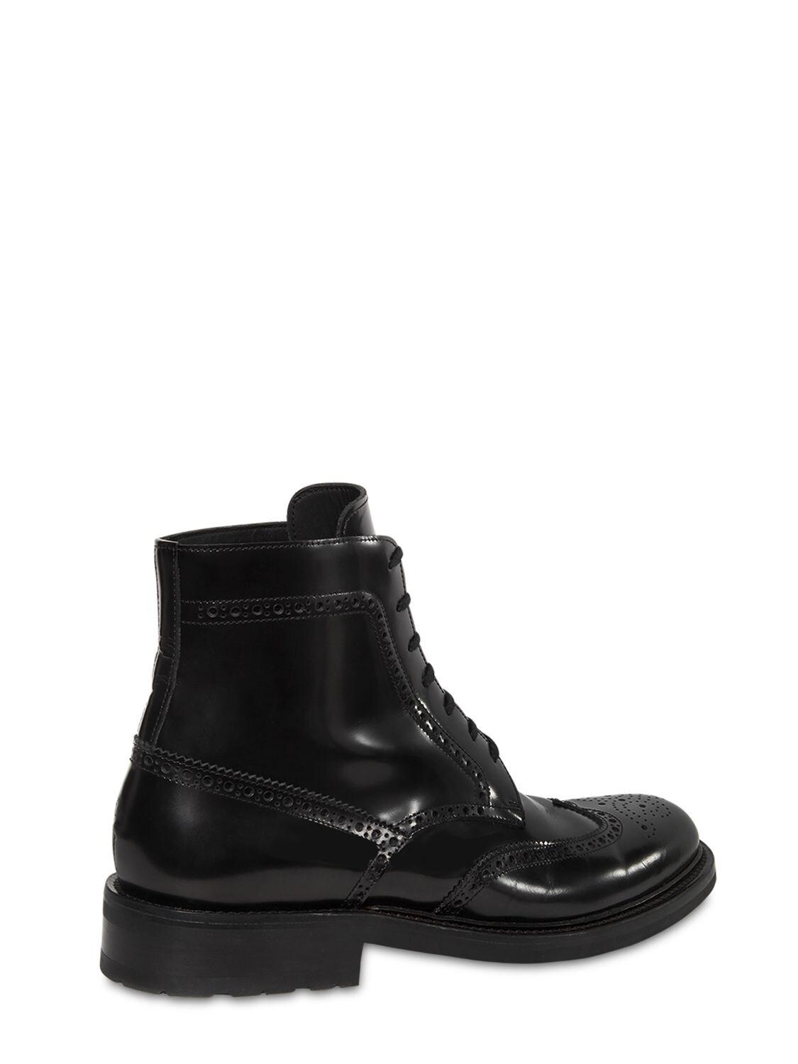 saint laurent leather boot