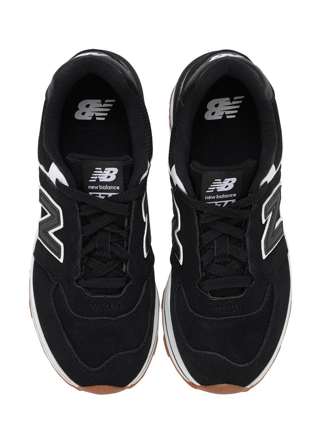 New Balance 574 Wedge in Black | Lyst