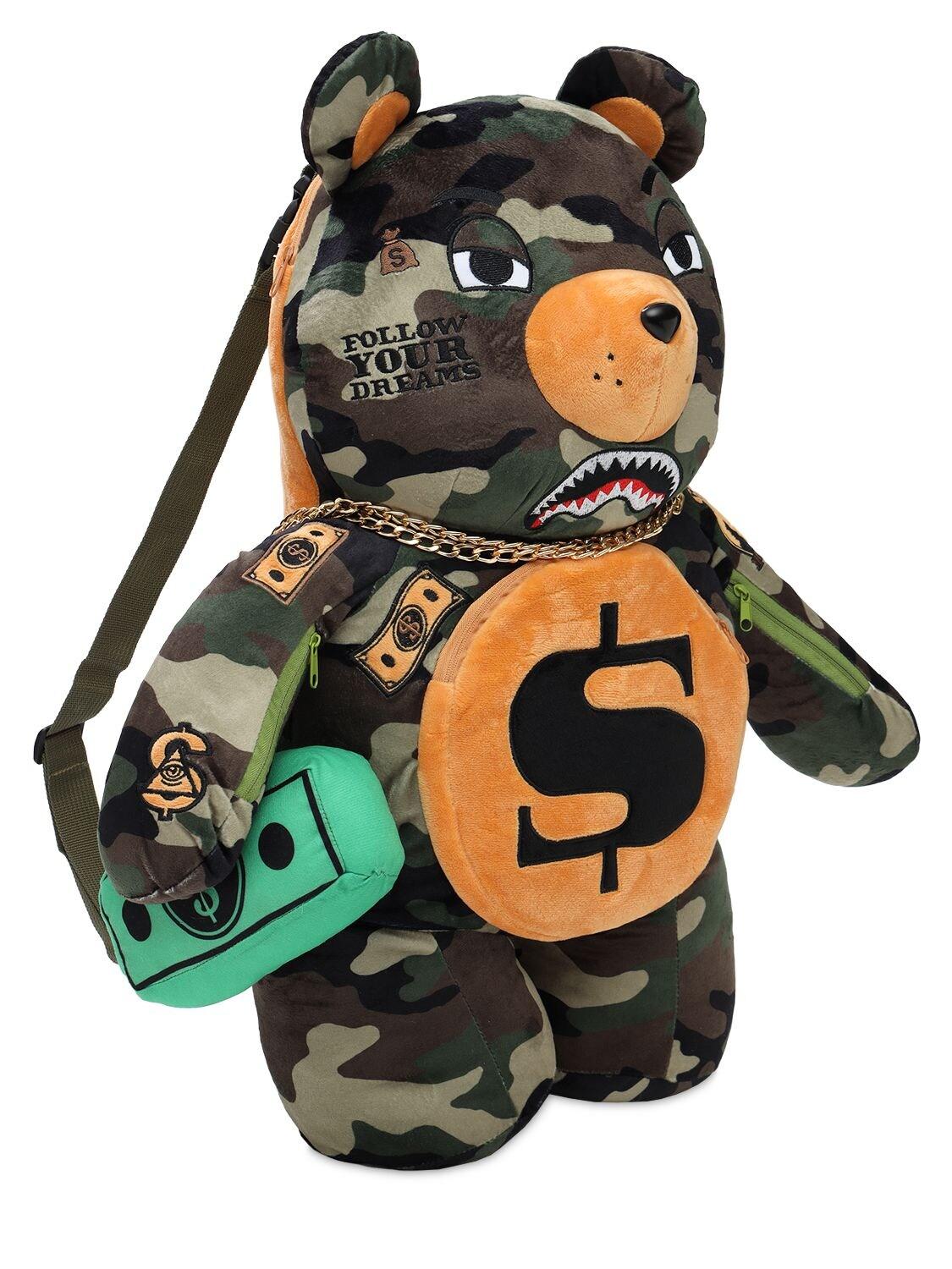 Sprayground Camo Tattooed Money Bear Backpack for Men Lyst