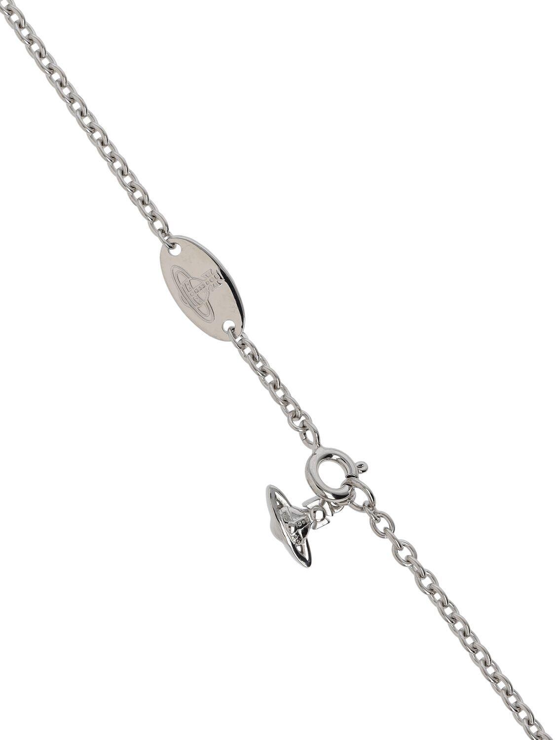 ◆Vivienne Westwood◆MAN LUCY ネックレス Vivienne Westwood Man Lucy Pendant Necklace in Metallic for
