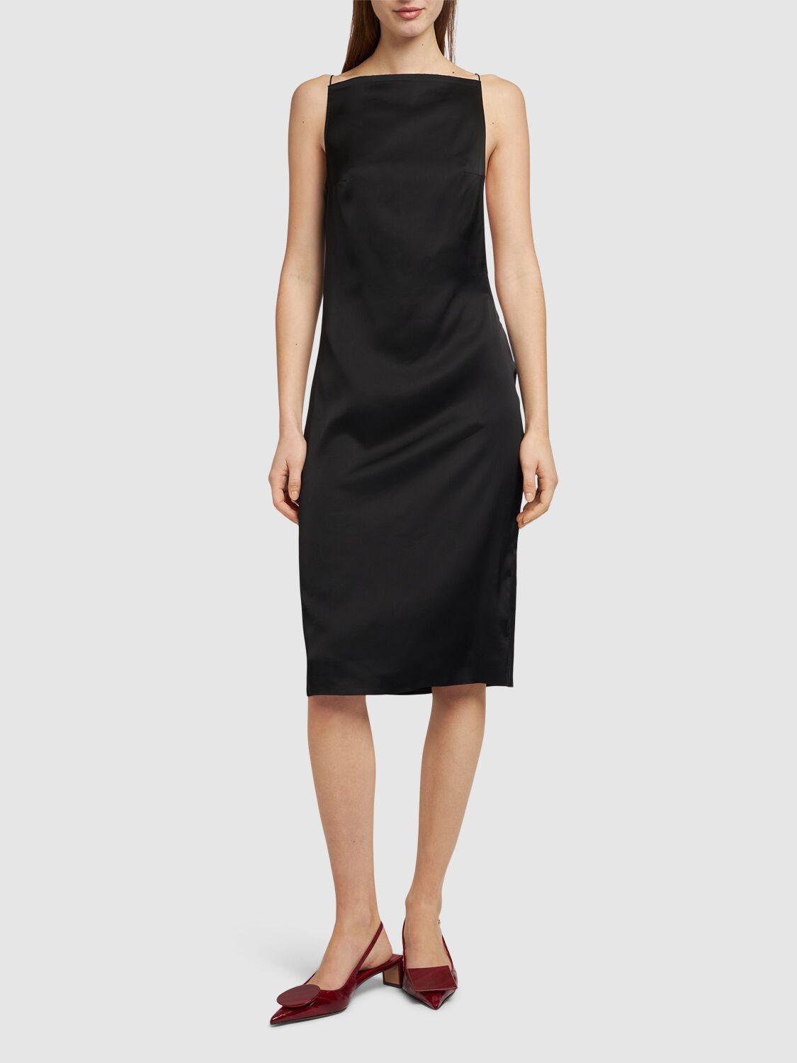 Jacquemus La Robe Spoglio サテンドレス Jacquemus La Robe Spoglio サテンドレス ブラック | Lyst