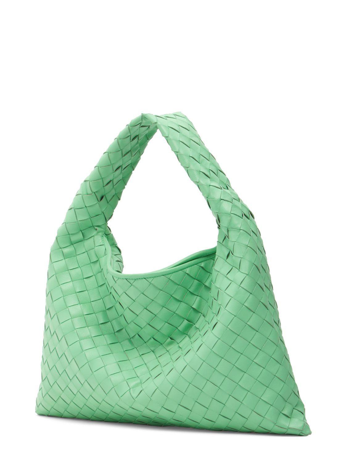 Bottega Veneta - Loop Mini Intrecciato Leather Shoulder Bag - Green - One Size - Net A Porter