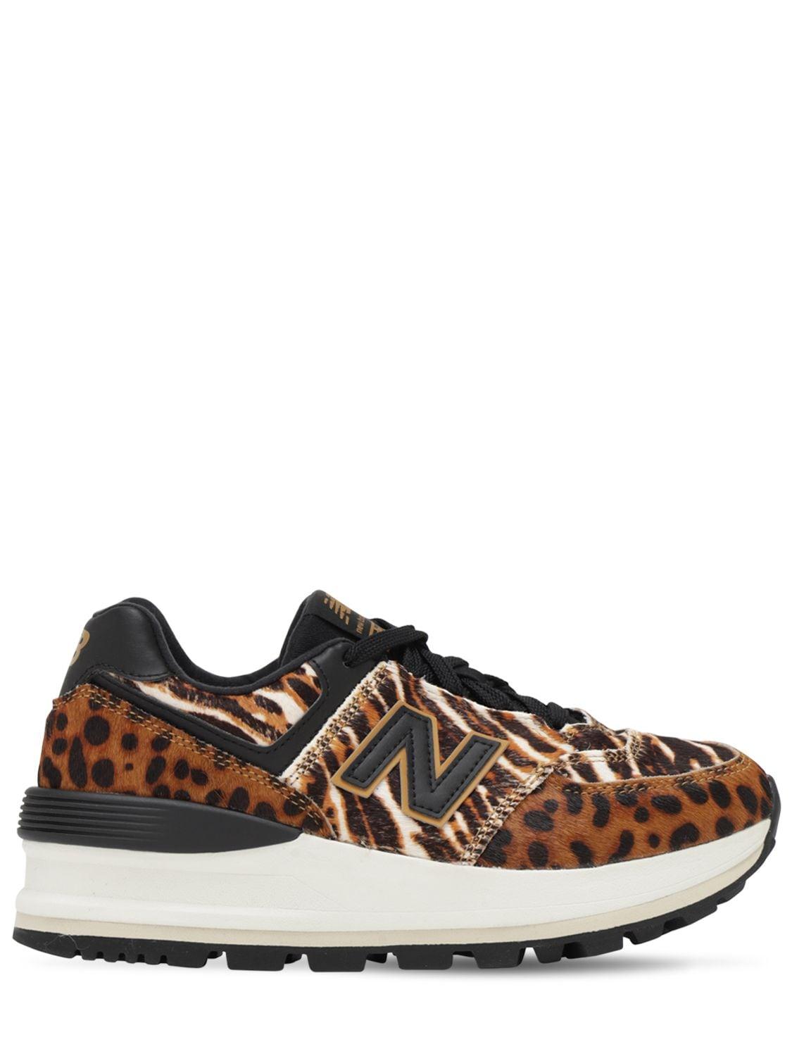 New Balance 574 Wedge in Brown | Lyst