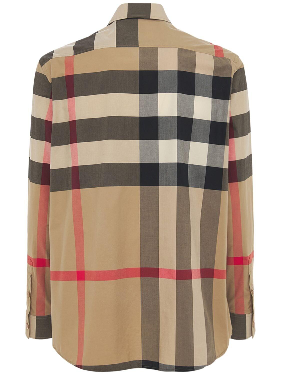 Burberry Love Print Tavistock Cotton Poplin Shirt in Natural Burberry Love Print Tavistock Cotton Poplin Shirt in Natural