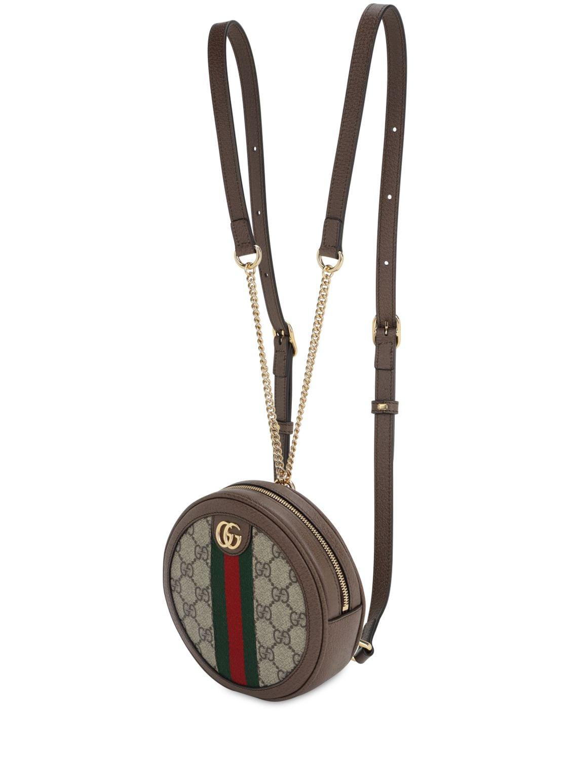 Gucci Leather Ophidia Round Mini Backpack - FINAL SALE (SHF-20024) – LuxeDH