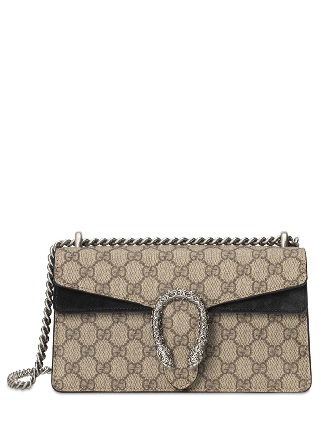 Bekræftelse to fortvivlelse Gucci Canvas Dionysus Small GG Shoulder Bag in Taupe/Black (Natural) - Save  19% - Lyst