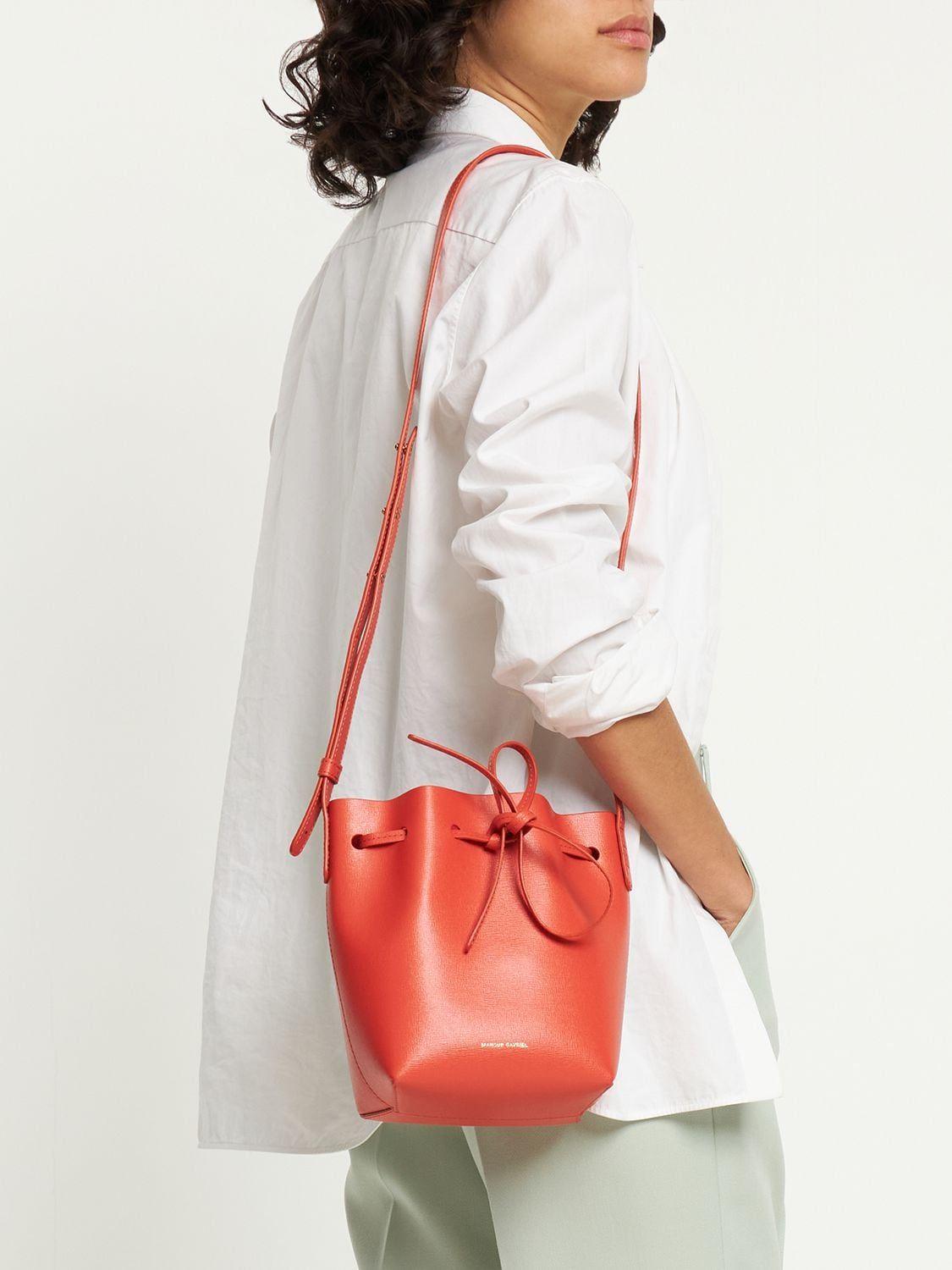 Mansur Gavriel Leather Bucket Bag