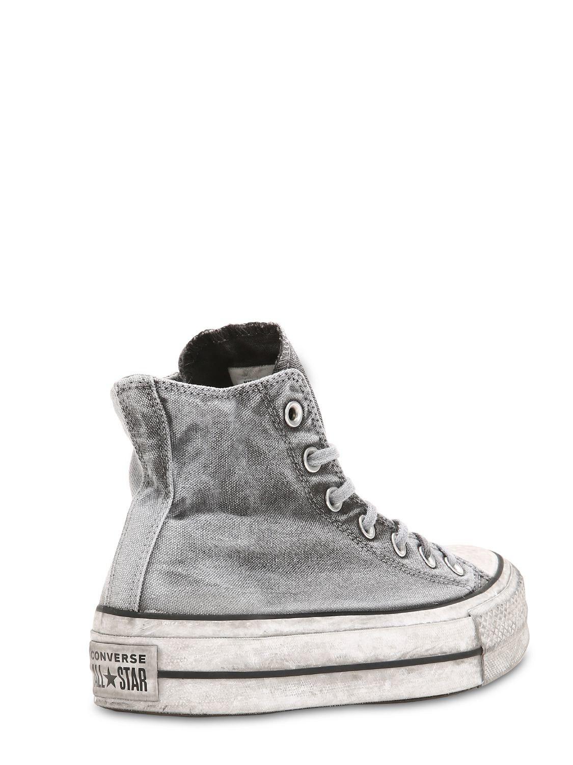 all star lift smoked canvas high top