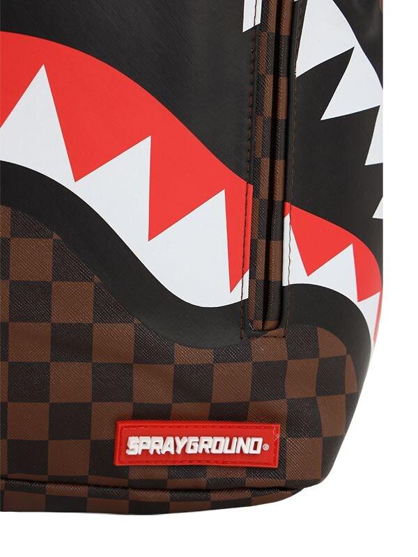 Supreme, Bags, Sprayground Shark Bite In Paris Brown Backpack Wtags