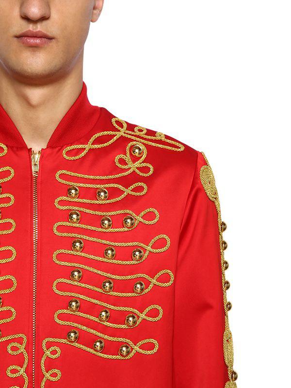 Moschino Verzierte Jacke Im Zirkus-stil in Rot für Herren - Lyst
