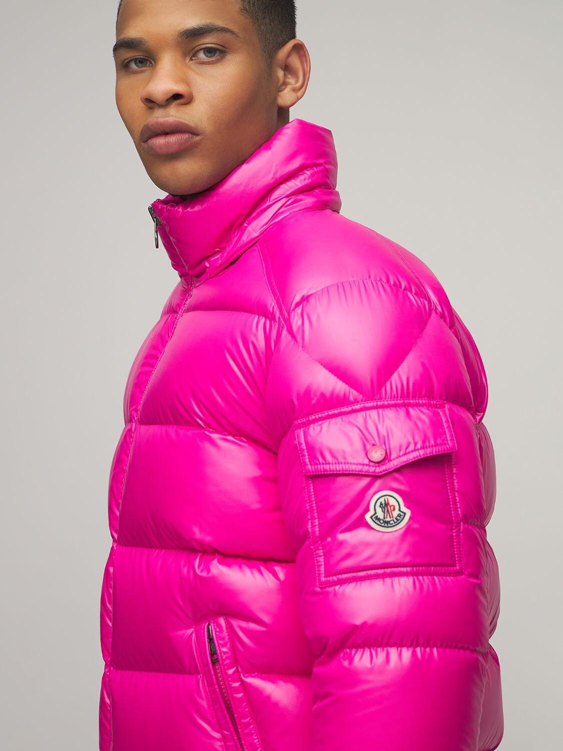 Hot pink moncler jacket cheap