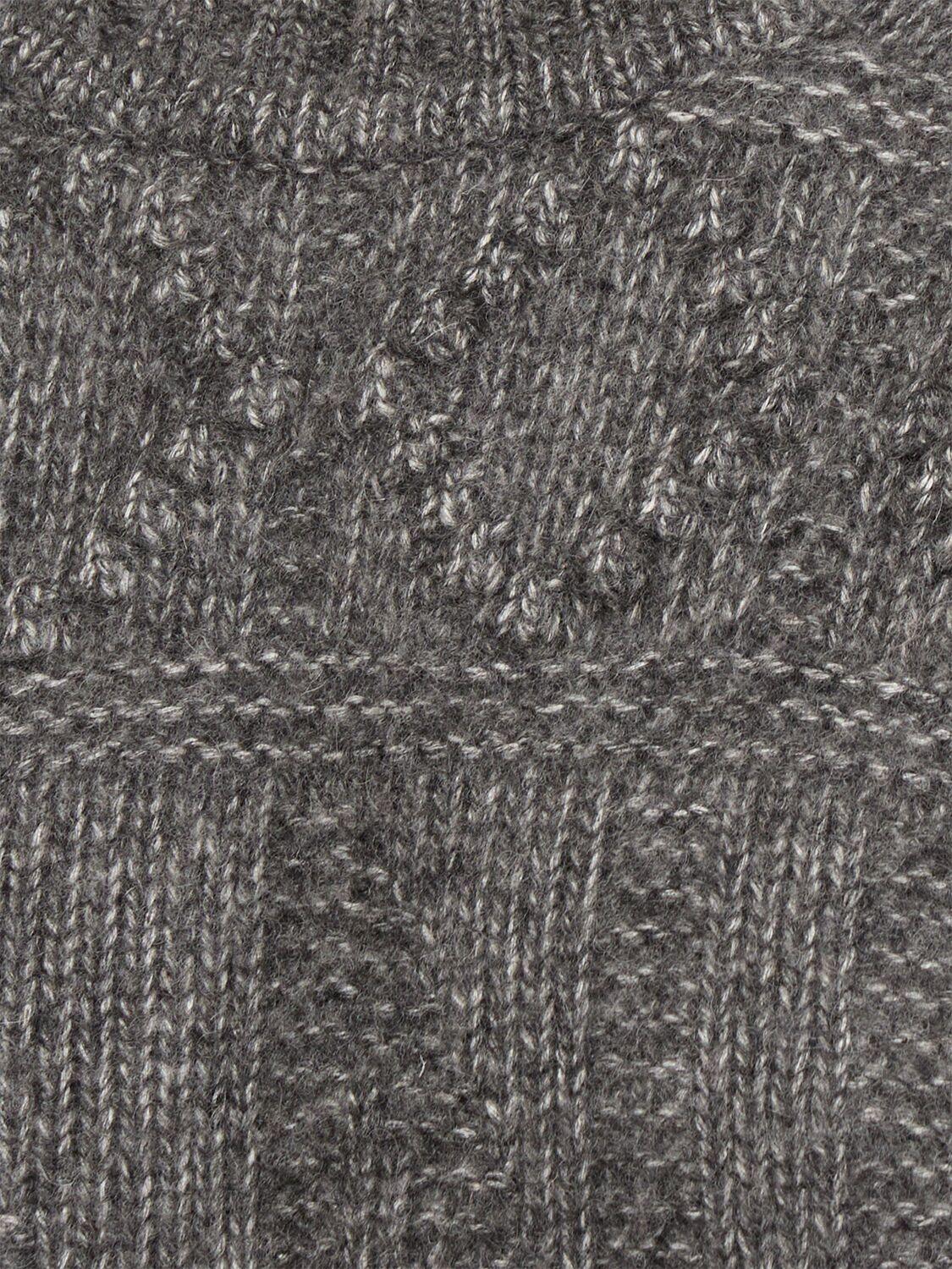 Ganni レディース グレー ウール&コットンニットセーター セーター  