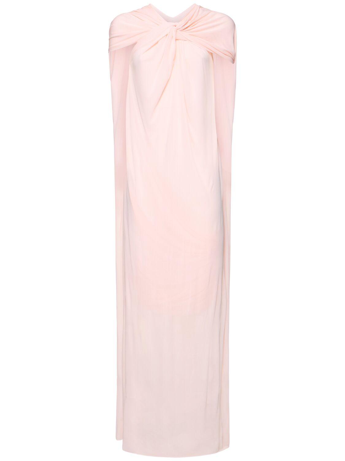 ワンピース JIL SANDER Pastel Pink Crepe Long Dress Jil Sander Pastel Pink Crepe Long Dress In Confetti | ModeSens