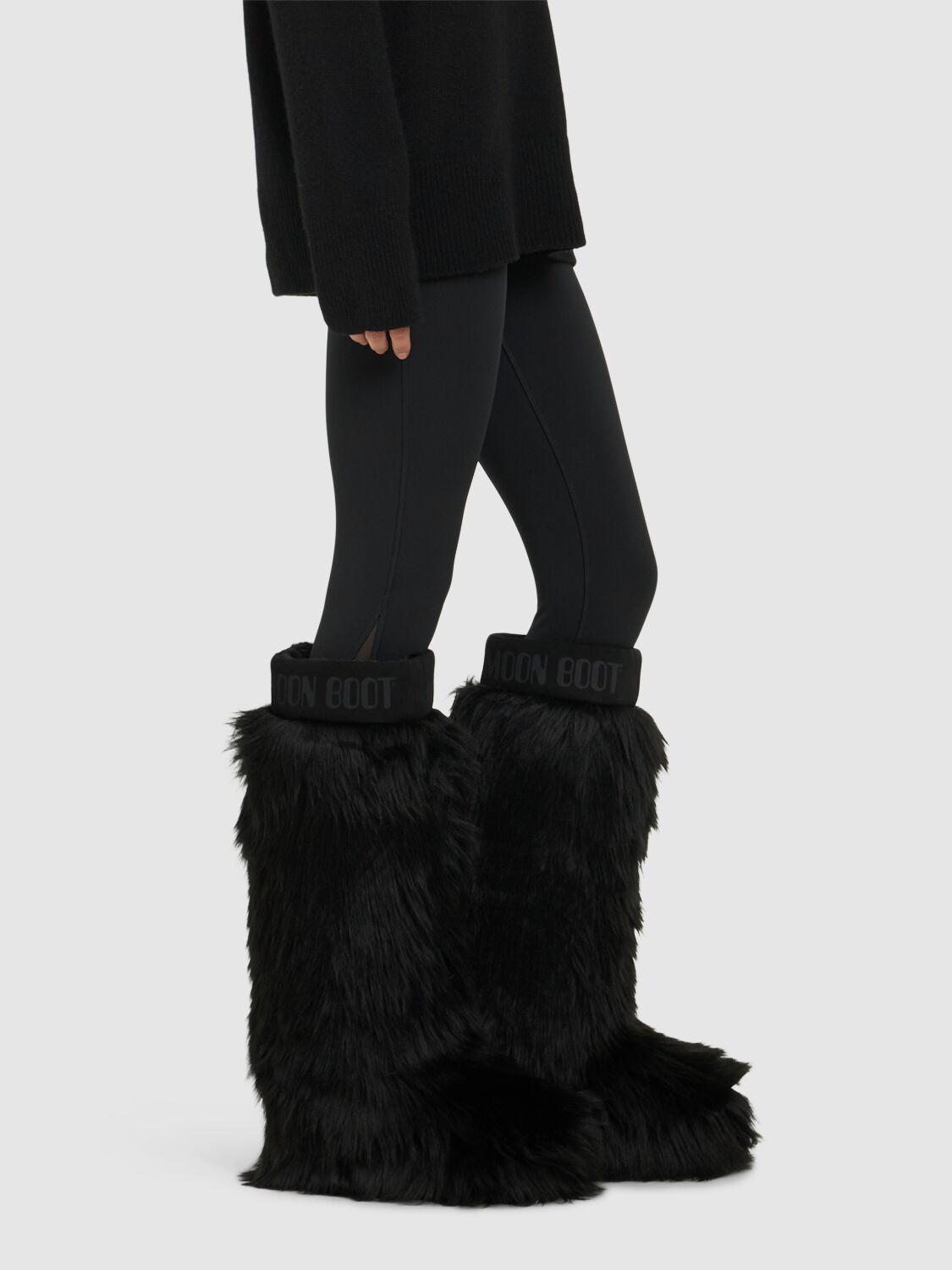 【関税込み】Moon Boot ブラック Icon Yeti ロングブーツ Moon Boot Tall Icon Yeti Extra Boots in Black | Lyst
