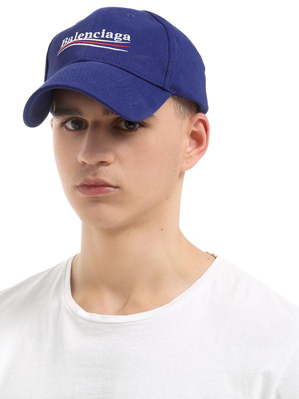 balenciaga blue hat