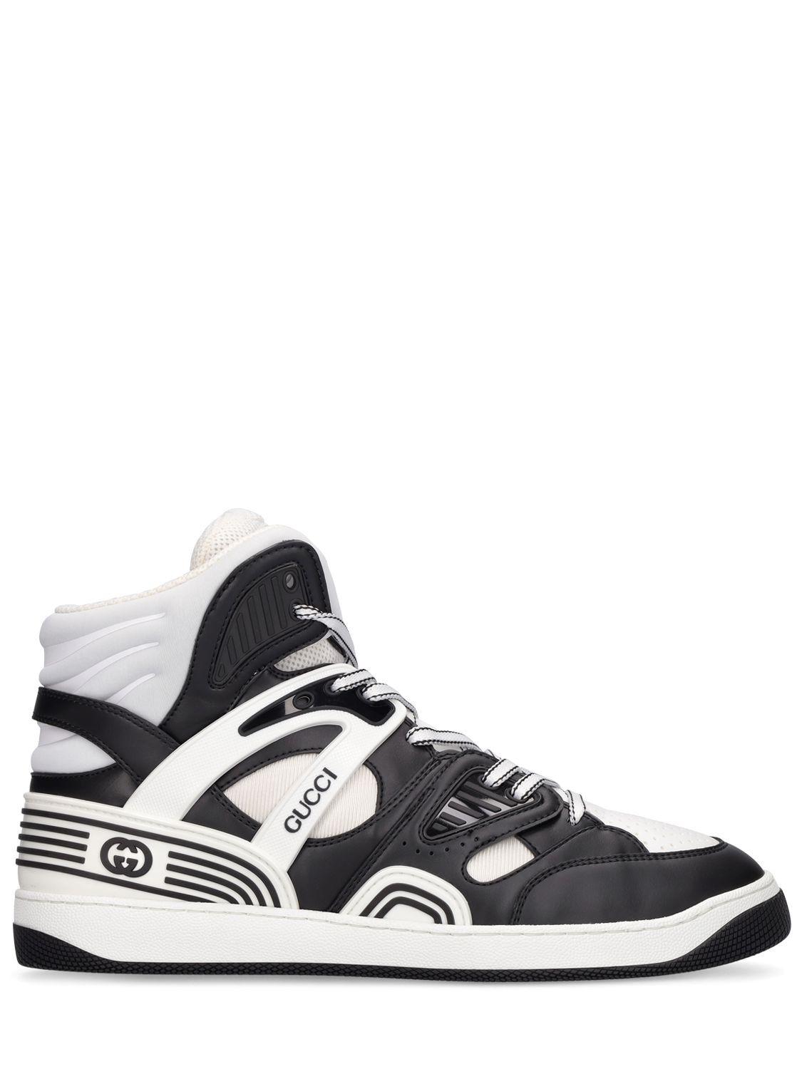 Gucci Basket High Top Sneakers in White for Men Lyst