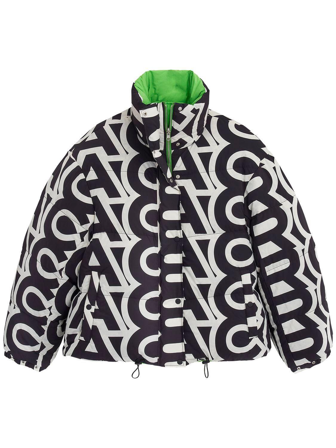 Marc Jacobs Reversible Monogram Oversized Puffer Jacket