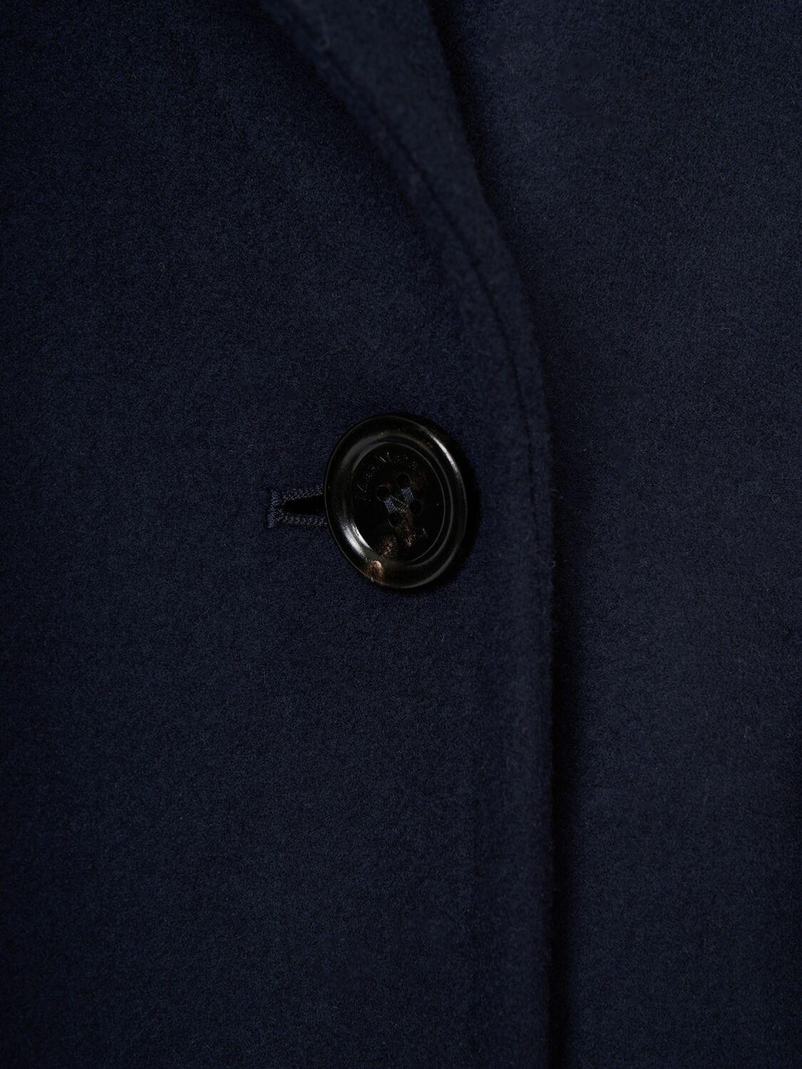 コート Max Mara Albania Double-Breasted Coat In Wool And Cashmere Max Mara Albania Wool & Cashmere Coat in Blue | Lyst