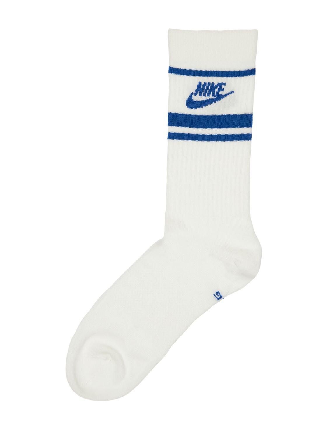 nike striped crew socks