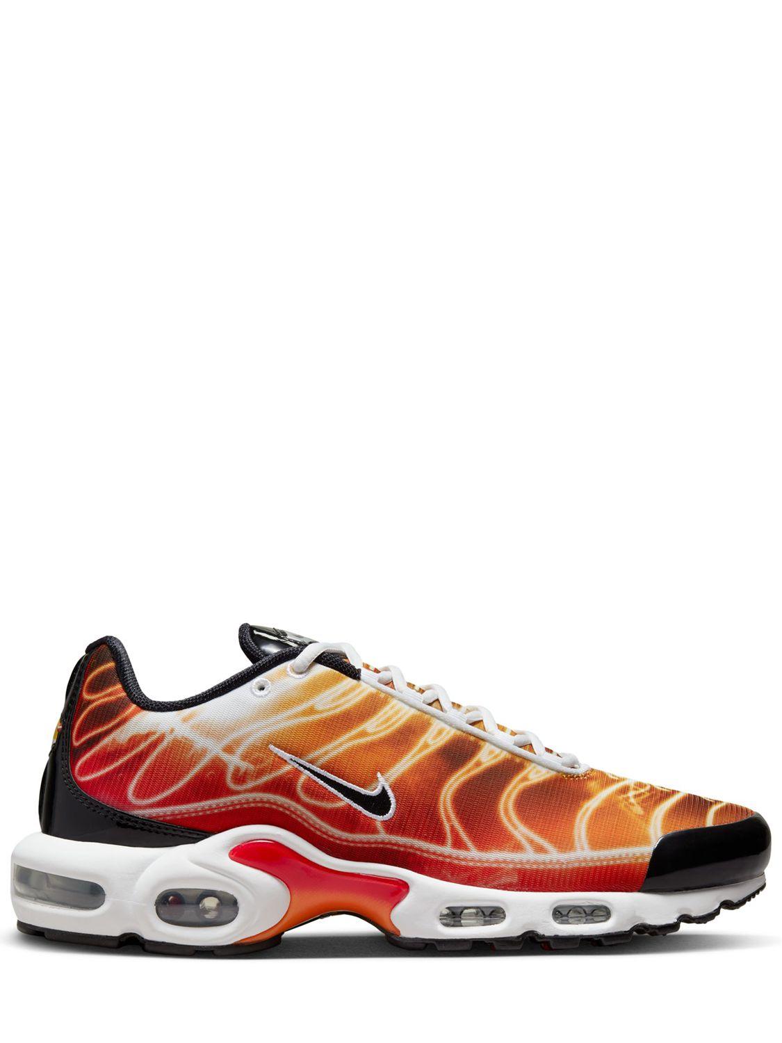 Air max plus - top men's metallic gold/university red/black