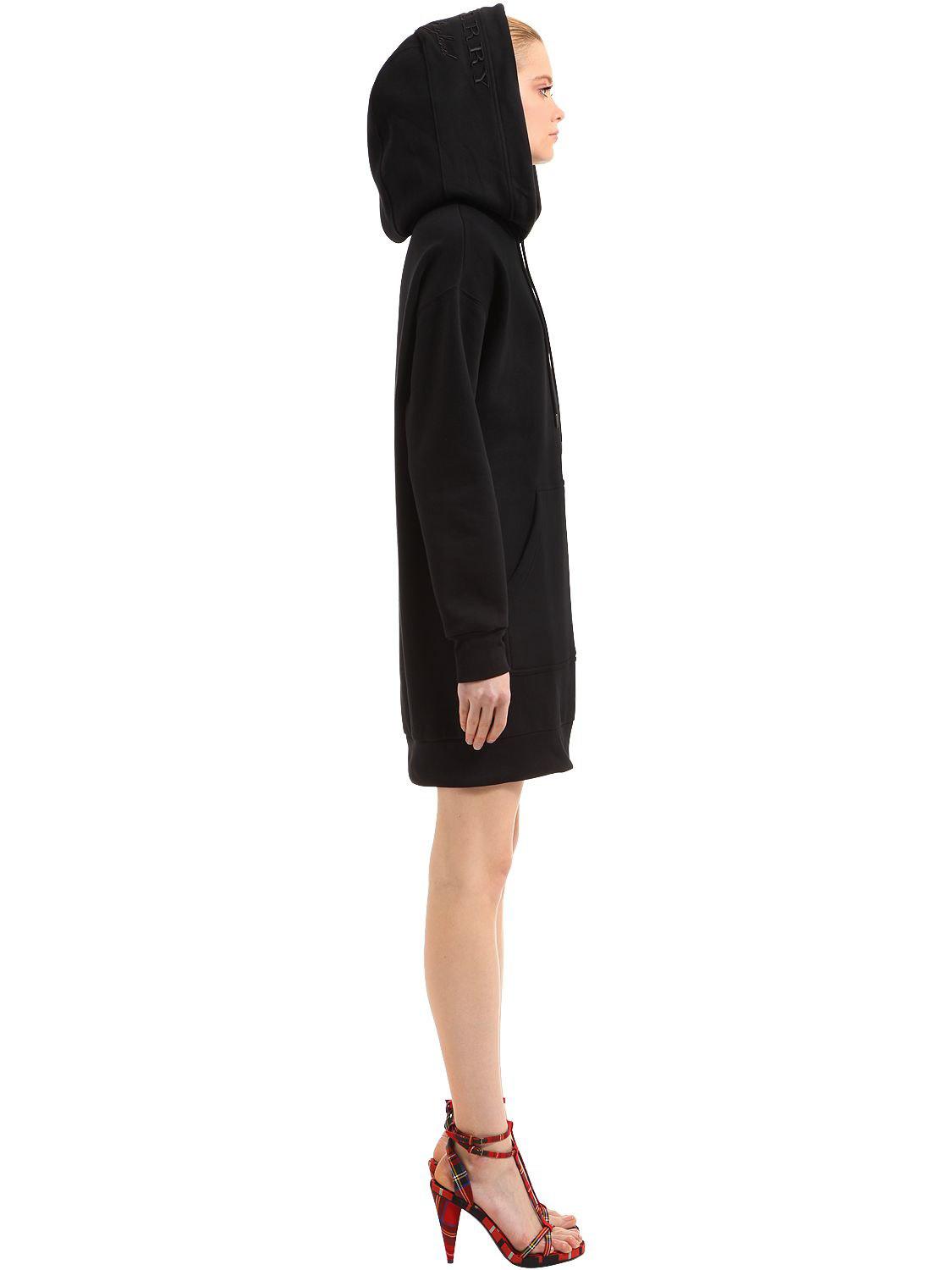 hooded cotton dress
