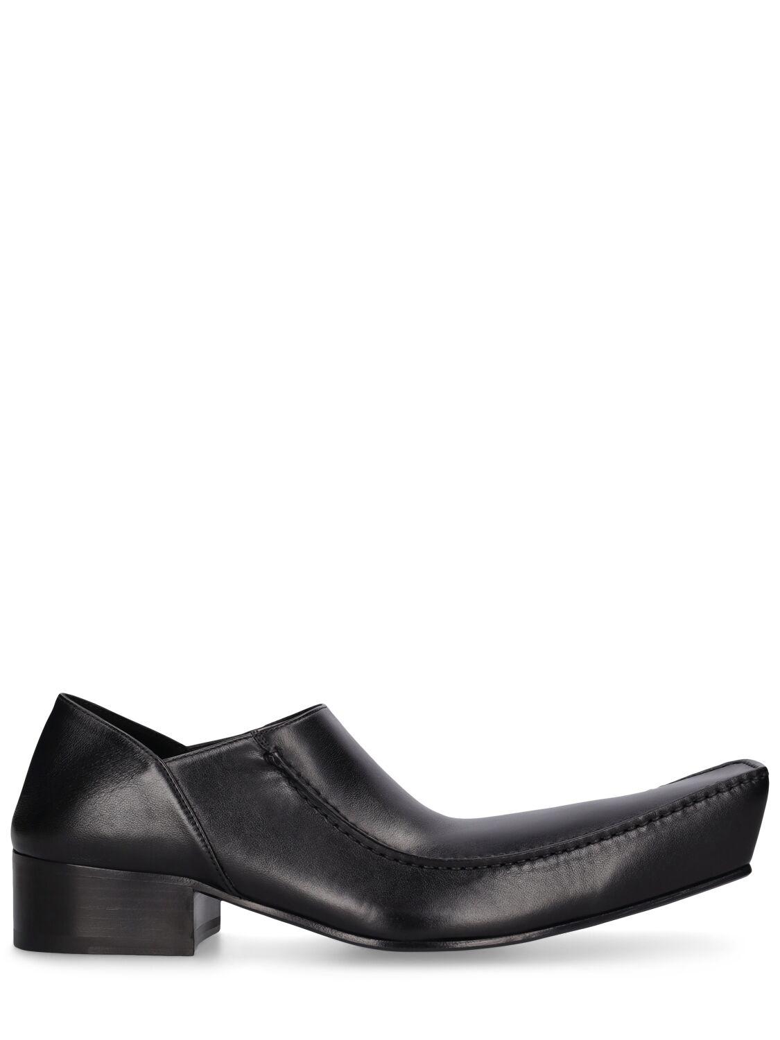 Balenciaga leather best sale mules