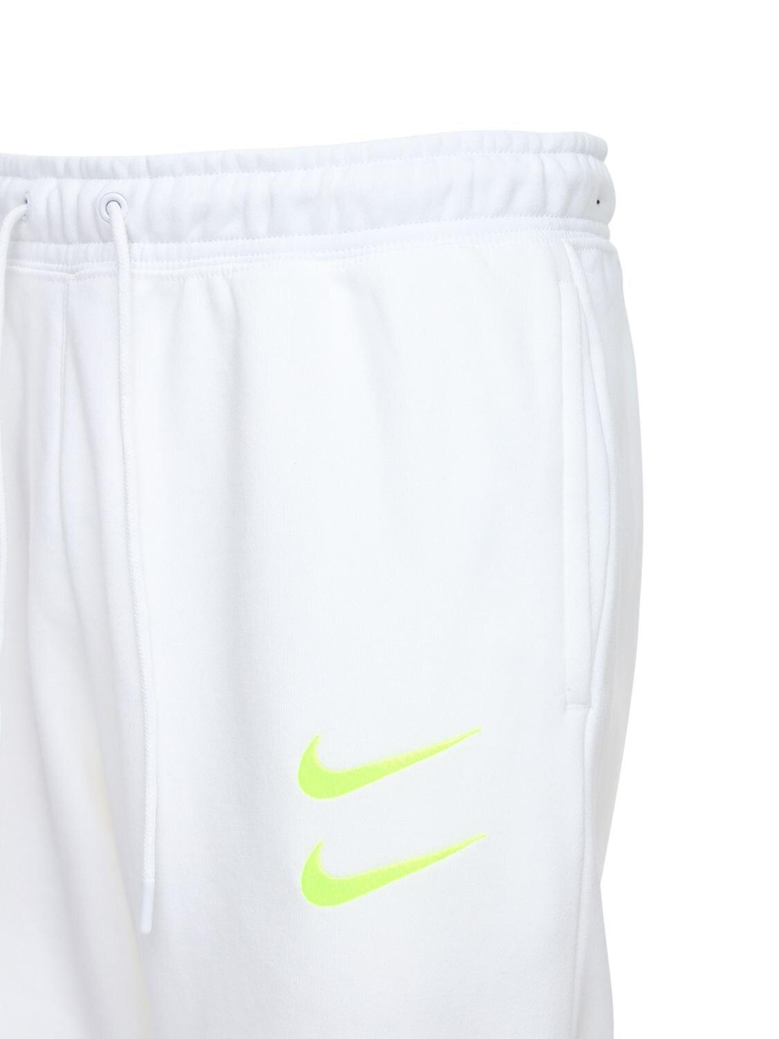 Nike Cotton Jersey Sweatpants in White for Men - Save 26% - Lyst