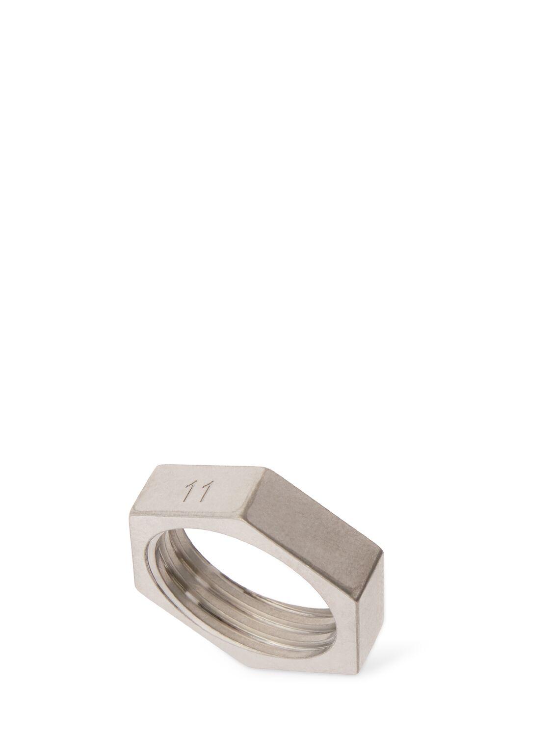 Maison Margiela 6Mm Bolt & Nut Reference Ring in White for