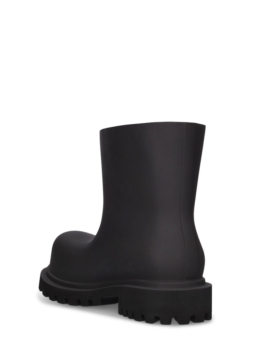 Balenciaga レディース ブラック Steroid ラバーブーツ 55mm ブーツ