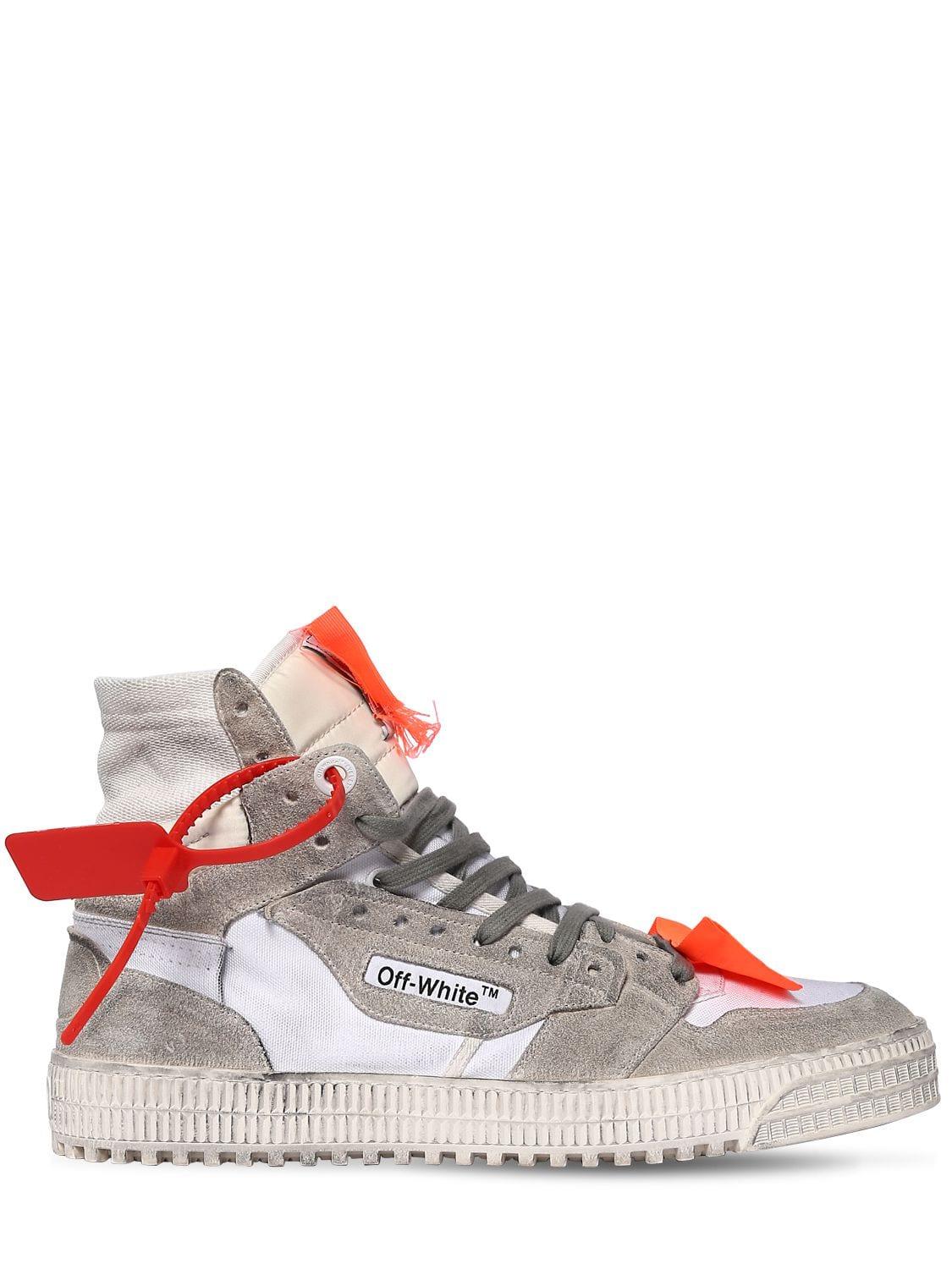 Off-White c/o Virgil Abloh Off Court Mix Leather High Top Sneakers for ...