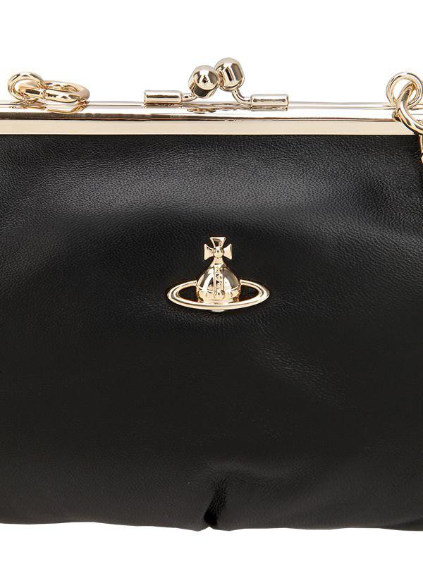 Vivienne Westwood Emma Leather Top Handle Bag in Black Lyst