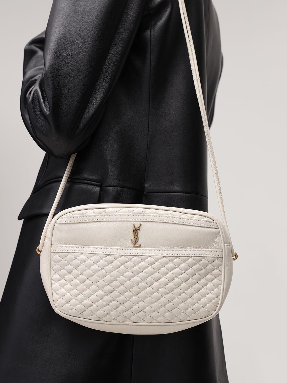 Saint Laurent Victoire Quilted Leather Camera Bag
