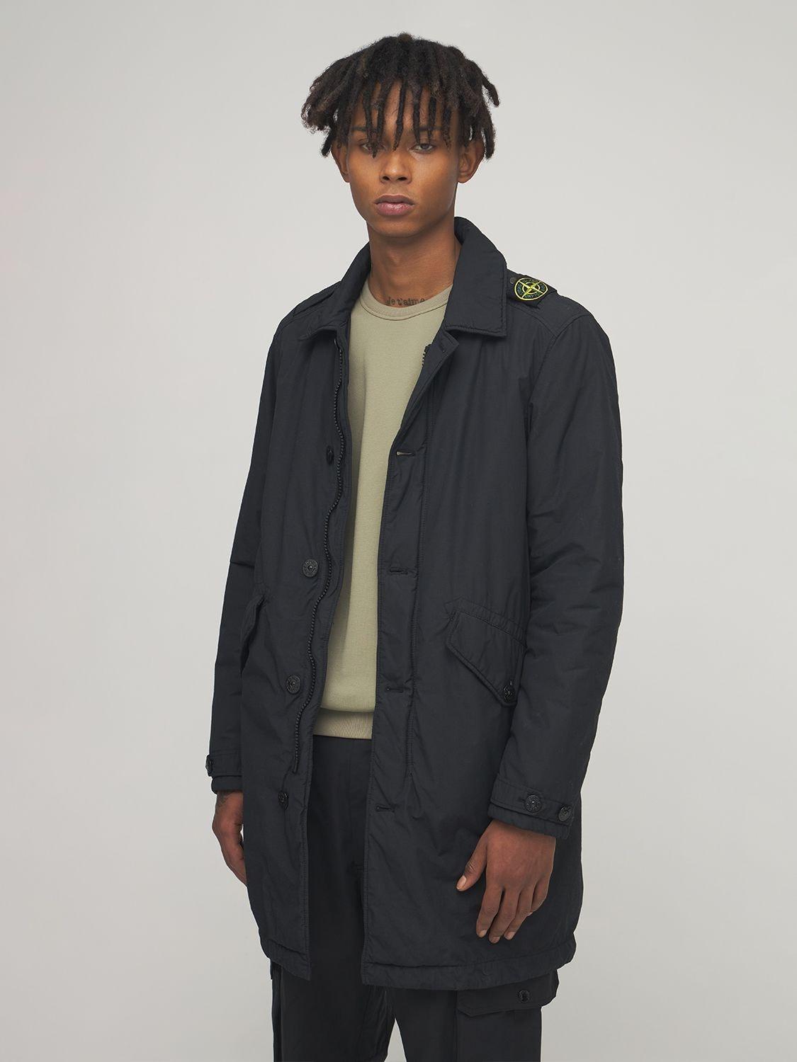 Stone Island Synthetic Naslan Light Watro Car Coat in Black for Men | Lyst  Canada