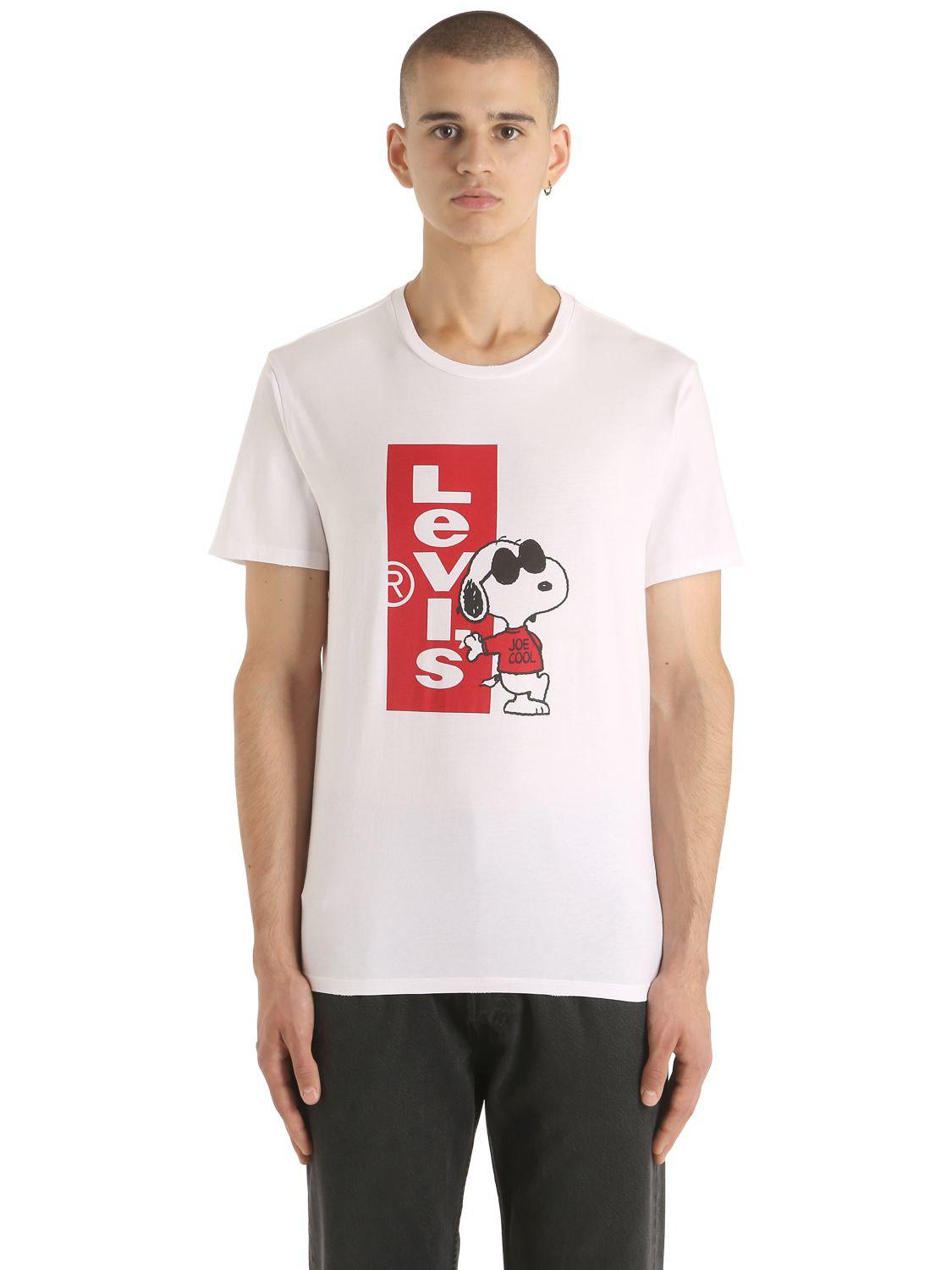 levis t shirt with snoopy