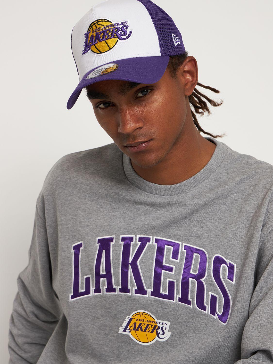 KTZ Los Angeles Lakers Trucker Hat in Purple for Men