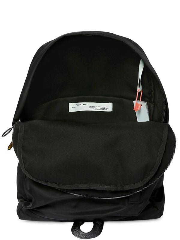 Off-White Nylon Easy Arrow Graphic Backpack (SHF-22304)
