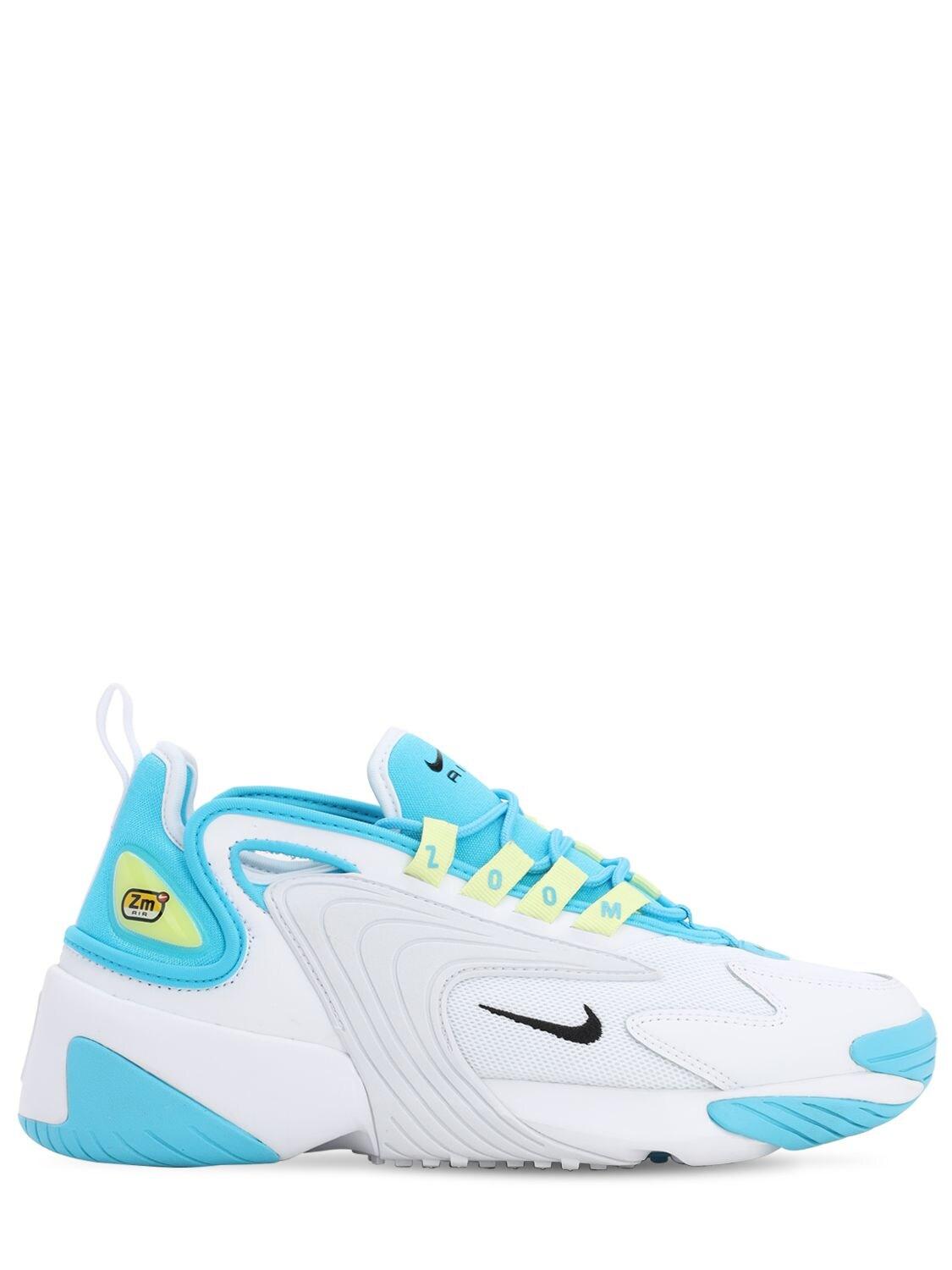 Nike Leather Zoom 2k In White Pl Blue Blue Lyst Nike Leather Zoom 2k In White Pl Blue Blue Lyst