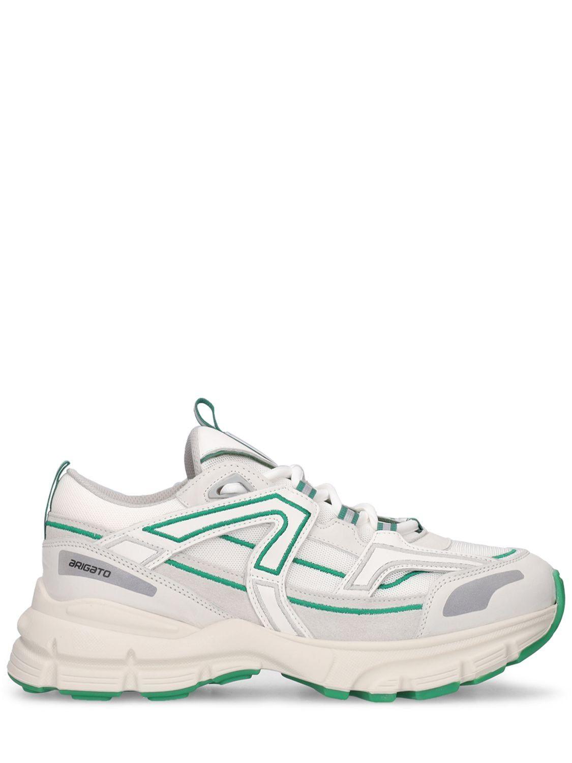 axel arigato white and grey marathon r trail sneakers