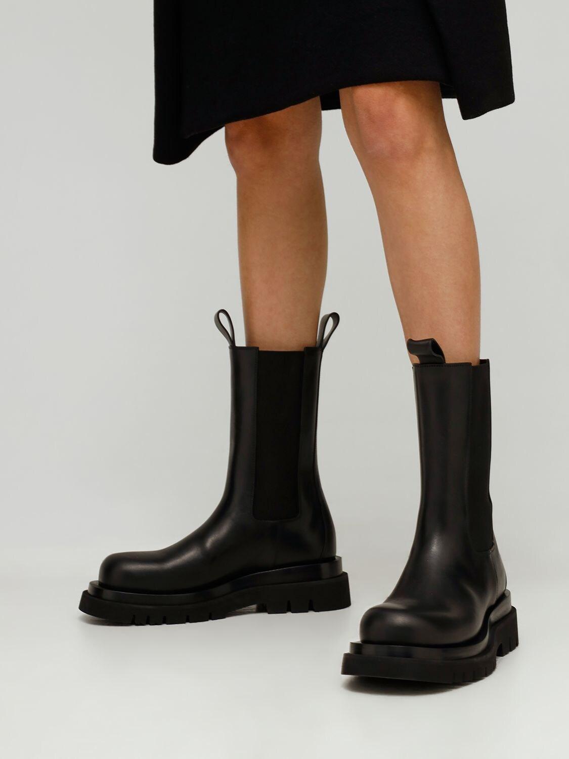 Bottega Veneta Leather Chelsea Boots in Black - Save 37% | Lyst