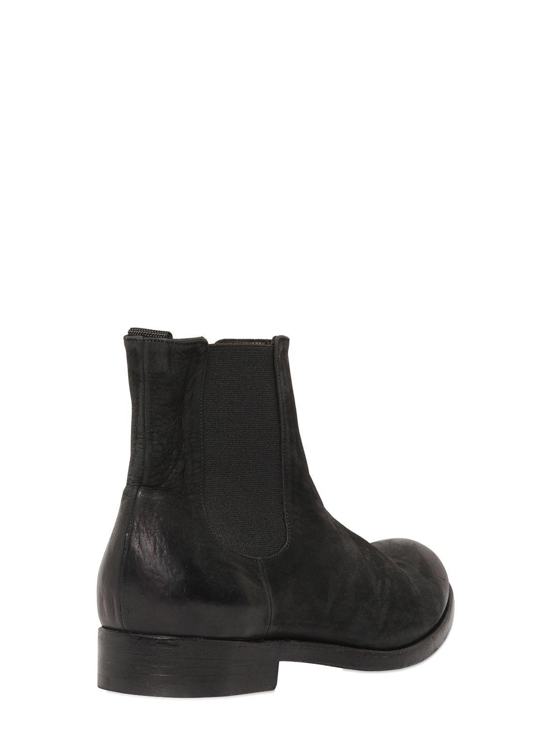 black matte chelsea boots