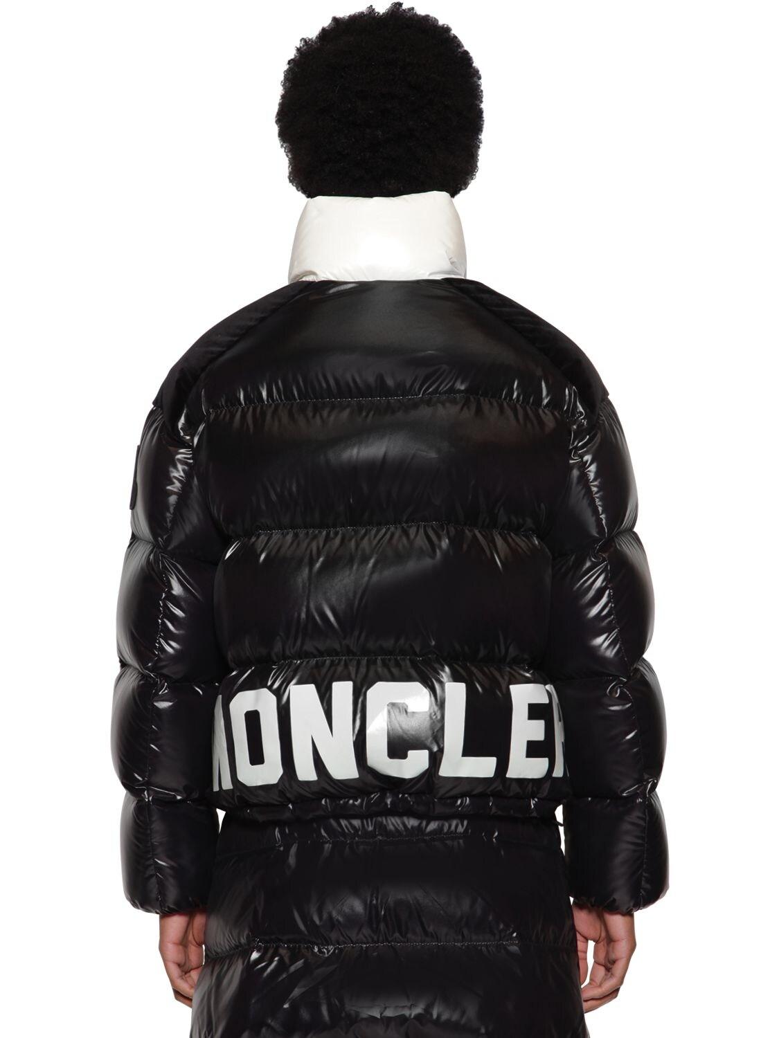 Moncler Synthetic Chouelle Nylon Laqué Velvet Down Jacket in Black ...