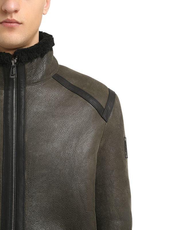 Belstaff Leather Greenstead Reversible Shearling Jacket for Men - Lyst